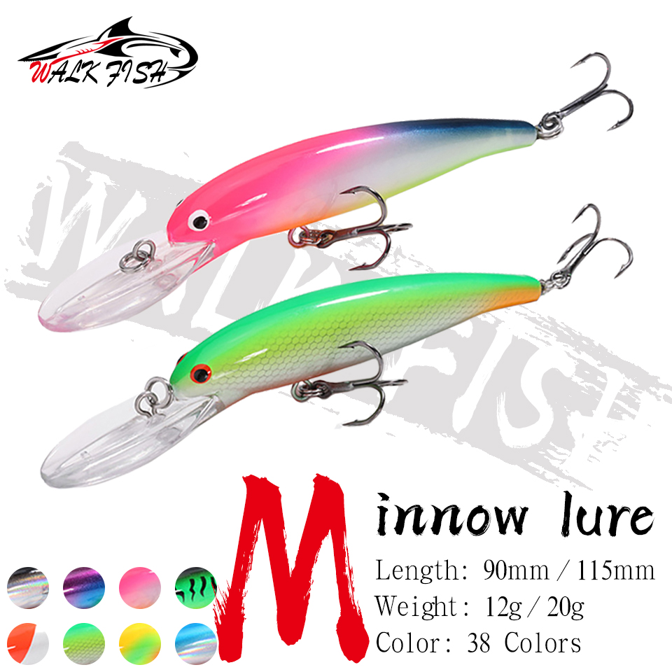 WALK FISH 12g 20g Floating Big - đánh giá và giá Fishing Hook Size
