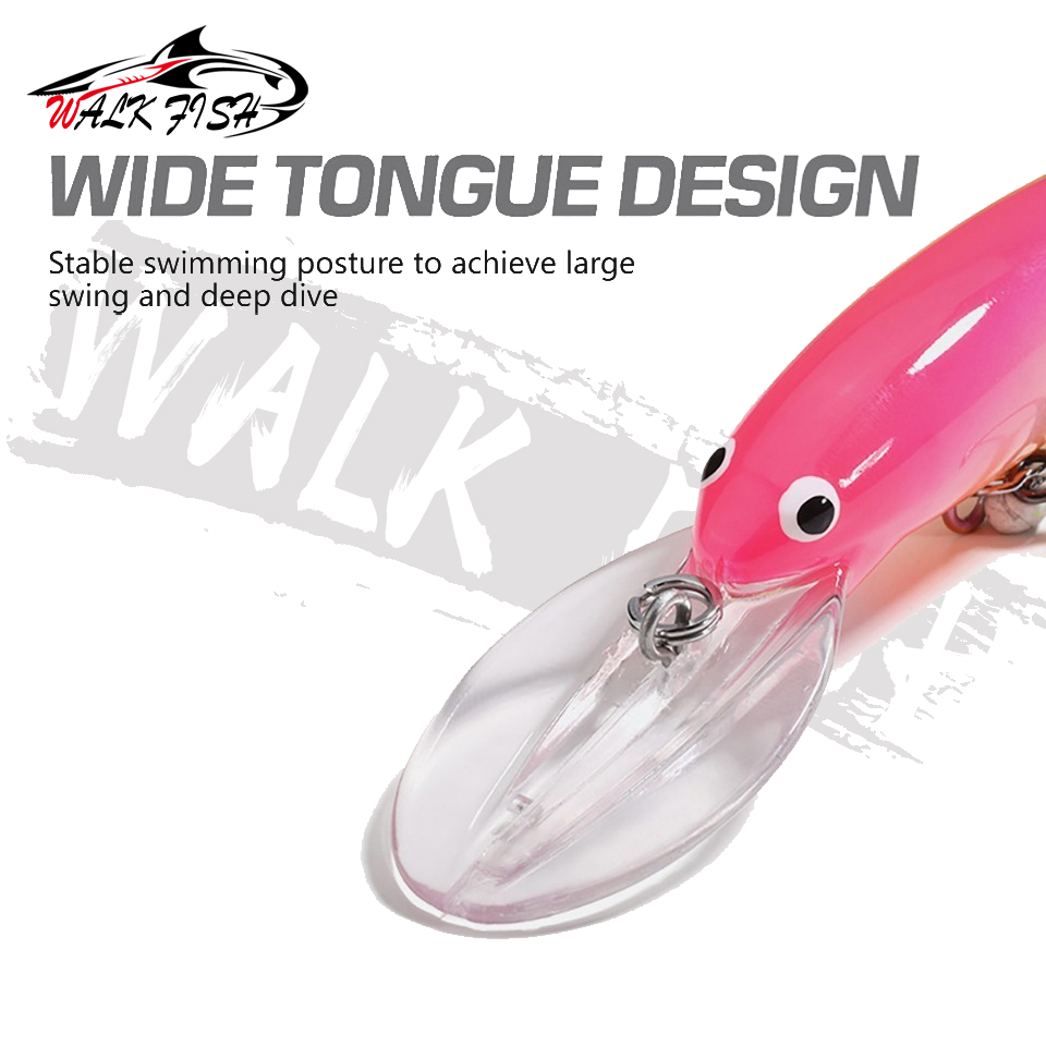 WALK FISH 12g 20g Floating Big - đánh giá và giá Fishing Hook Size
