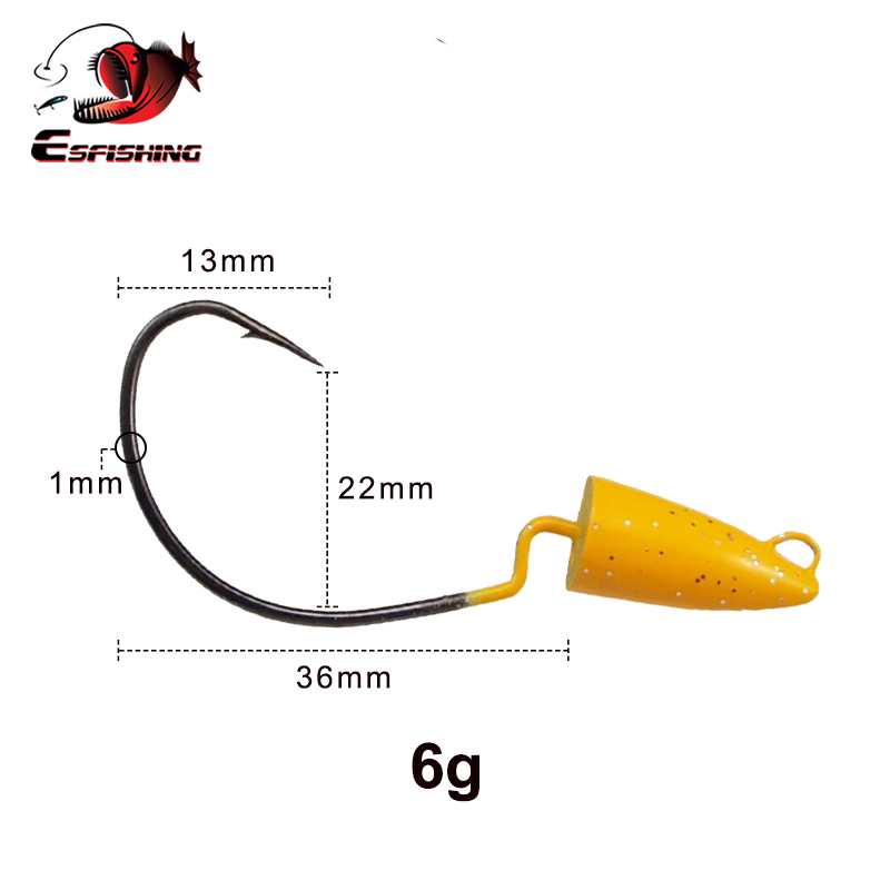 ESFISHING Bù Đắp Móc Cao Cấp T - đánh giá và giá Fishing Hook Offset