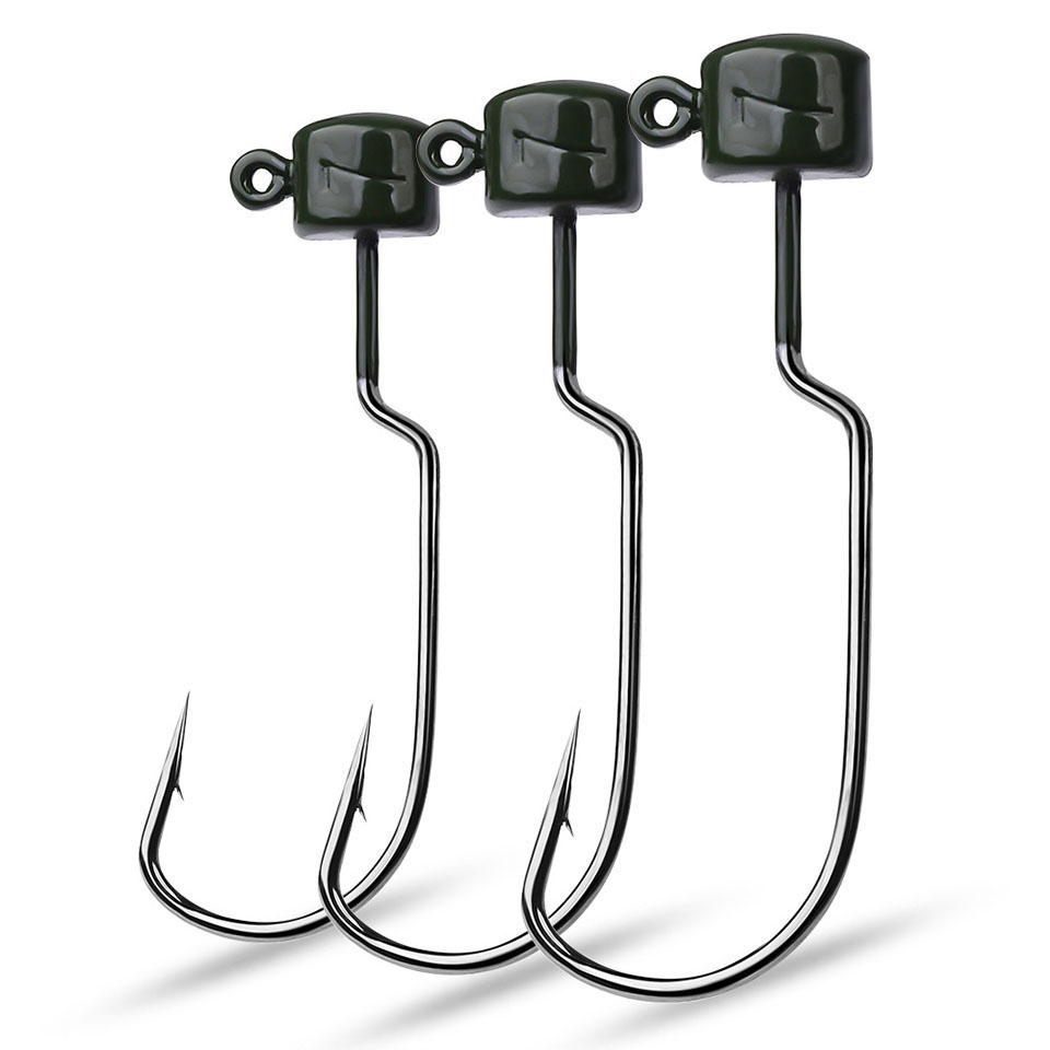 5 Cái/lốc 3.5G 5G 7G Thép Gai  - đánh giá và giá Fishing Hook Offset