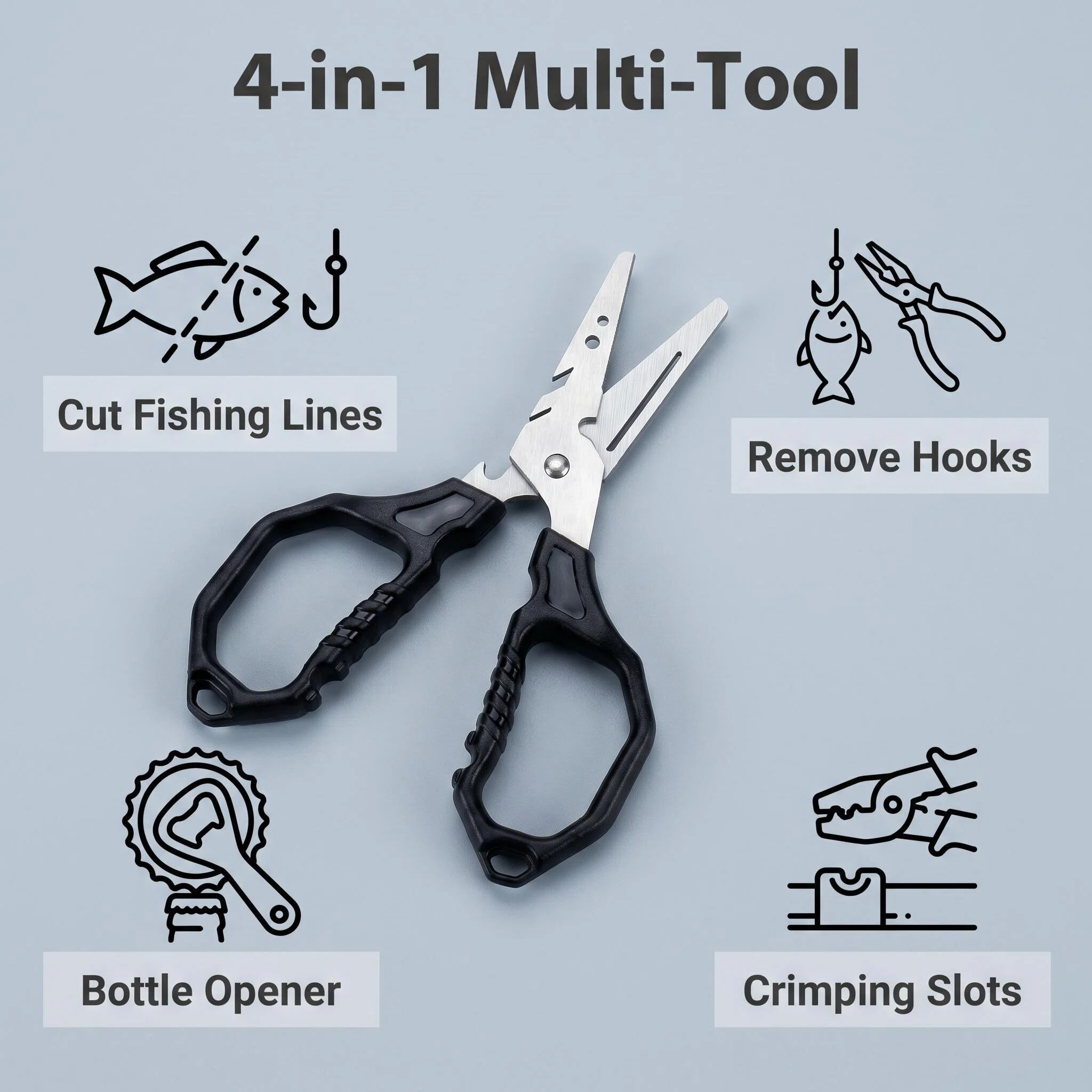 Multifunctional Fishing Scisso - đánh giá và giá Fishing Hook Remover