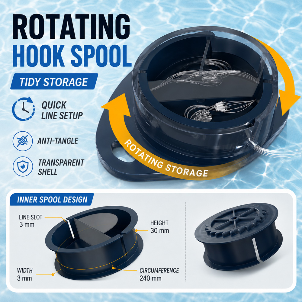 VIKINGAR Portable Swivel Sub‑l - đánh giá và giá Fishing Hook Box