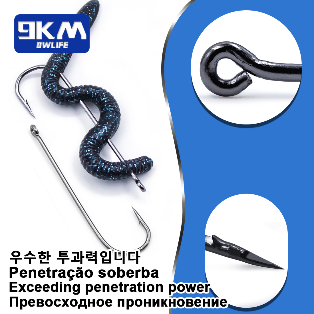 9KM Aberdeen Hooks Long Shank  - đánh giá và giá Fishing Hook Offset