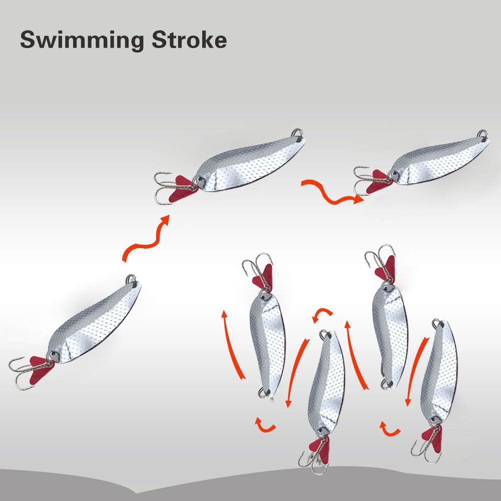 Trout Fishing Spoons Lure Silv - đánh giá và giá Fishing Hook Treble
