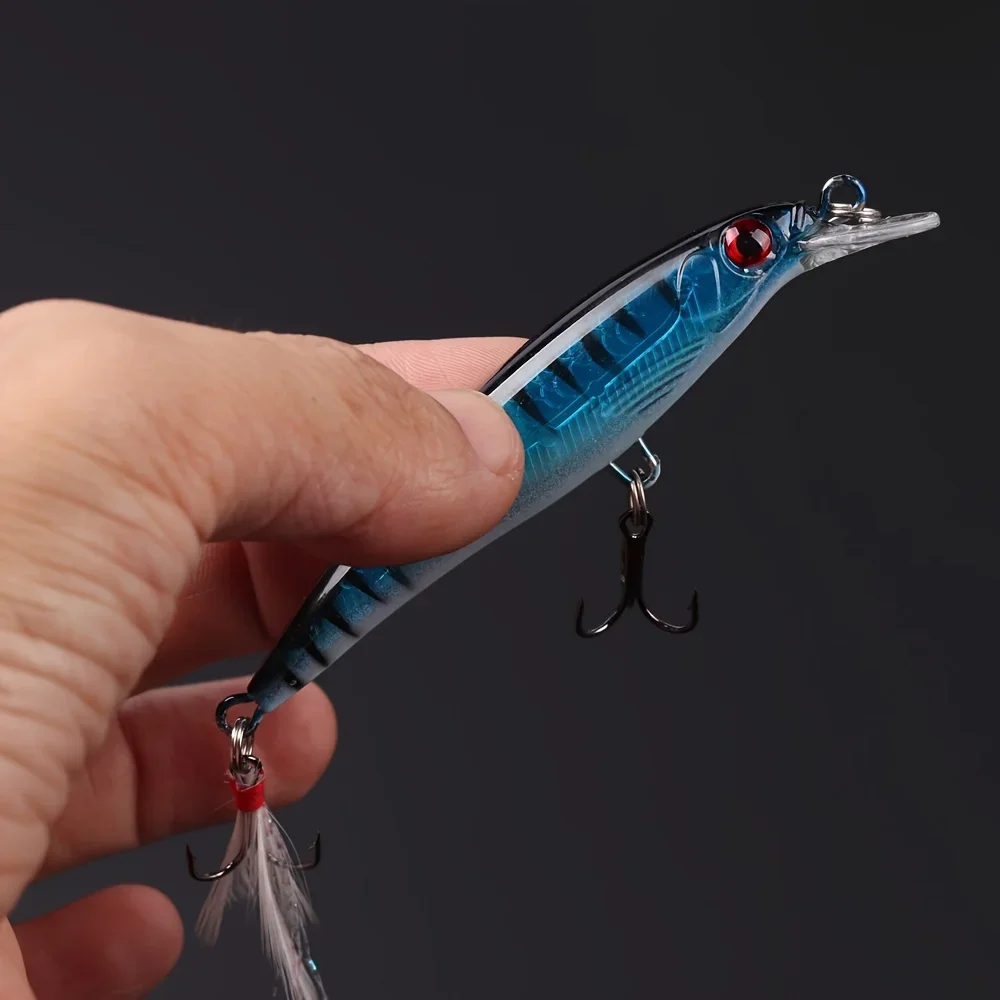 5pcs/box Laser 3D Eyes Bionic  - đánh giá và giá Fishing Hook Treble