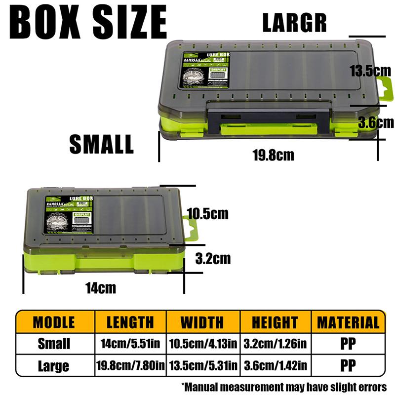 Double-Sided Compact Tackle Bo - đánh giá và giá Fishing Hook Box