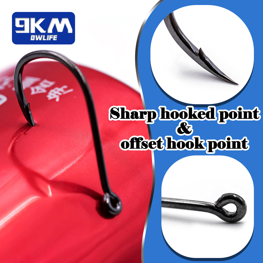 9KM Iseama Fishing Hooks 50~20 - đánh giá và giá Fishing Hook Offset